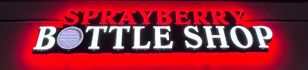 Sprayberry Bottle Shop Sign